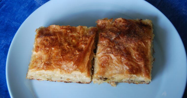 Pita sa prazilukom i pečurkama